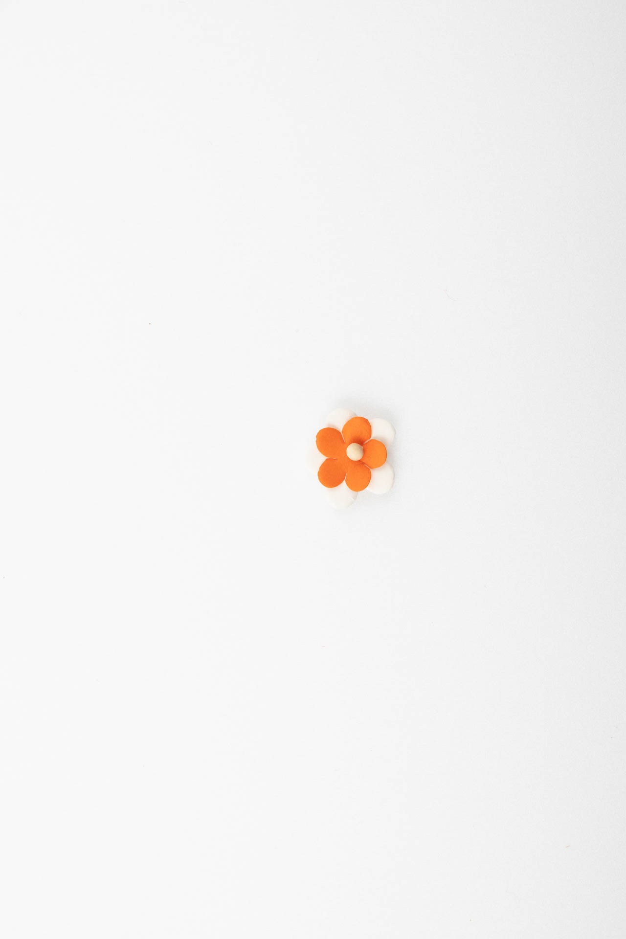 Fiore adesivo arancione