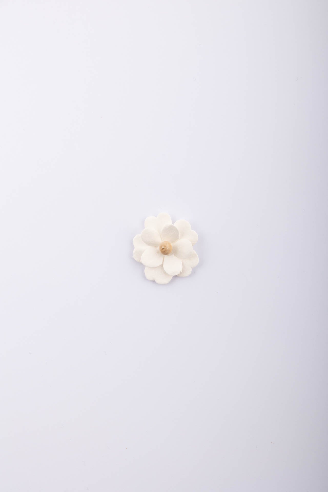 Fiore adesivo avorio