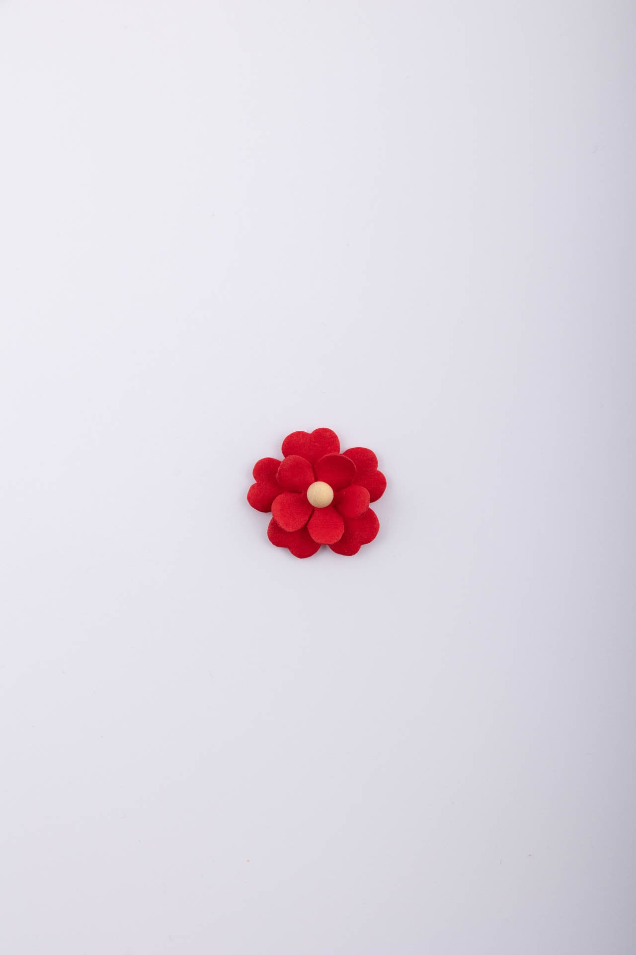 Fiore adesivo rossa