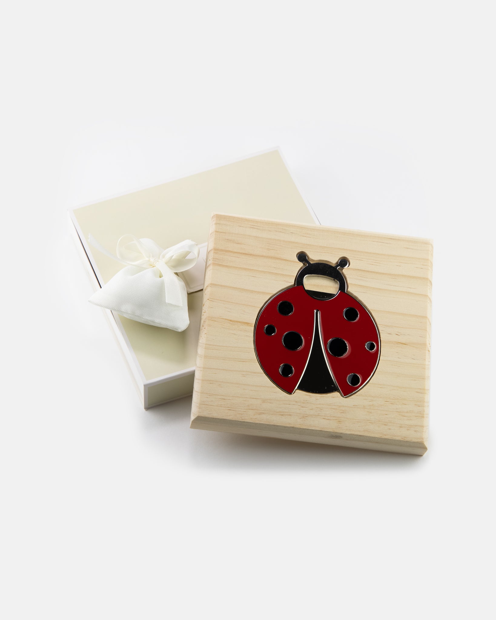 Sottopentola con apribottiglie coccinella