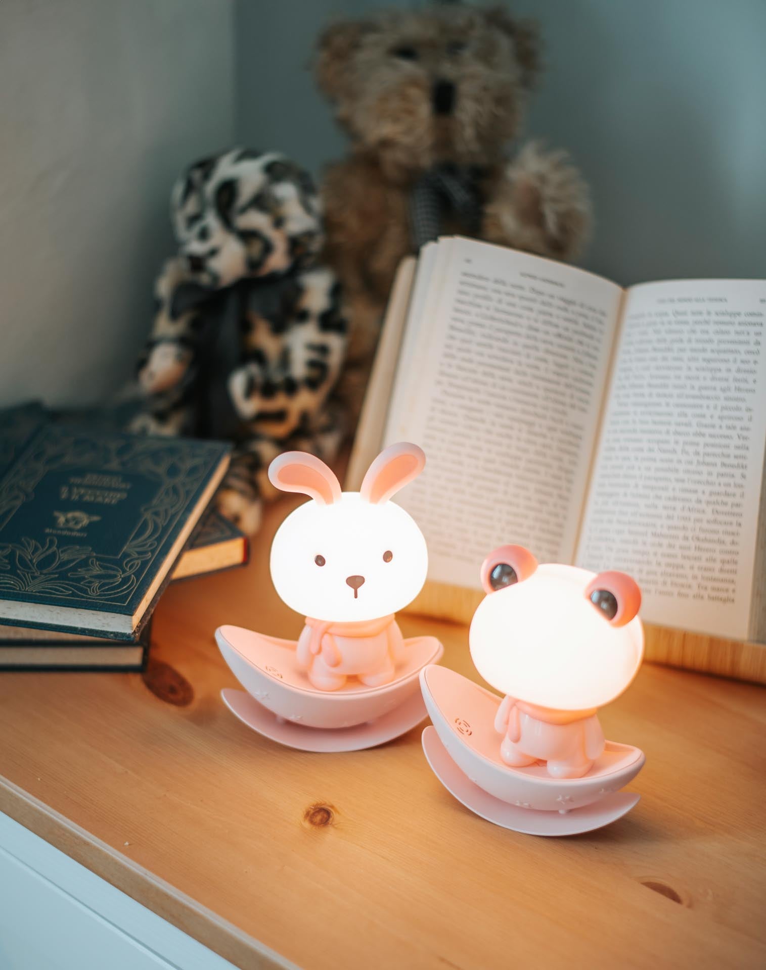 Lampada rosa animaletti