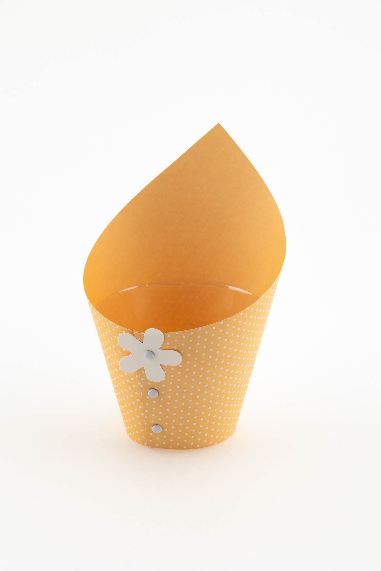 Cono confettata grande arancio