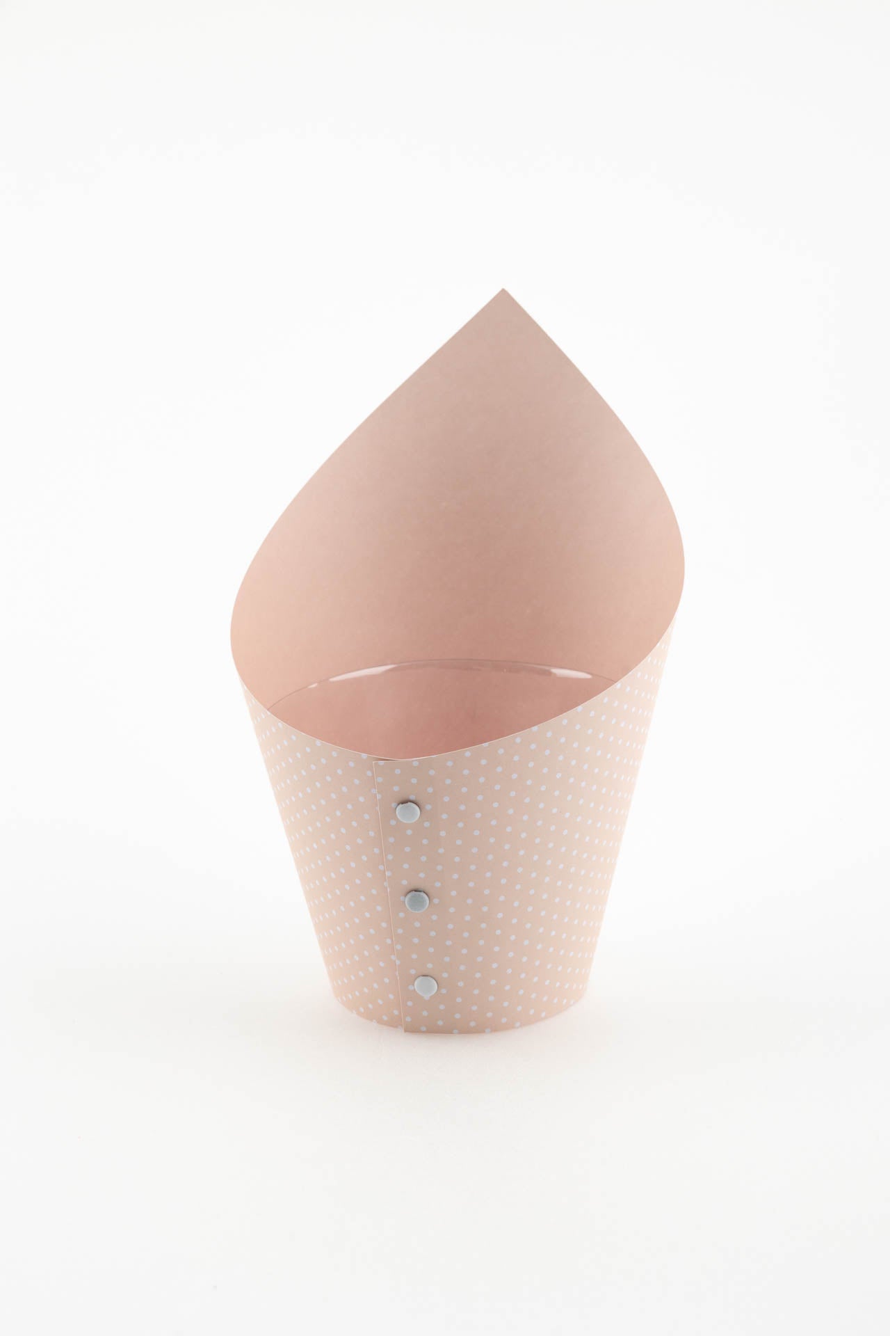 Cono confettata grande rosa