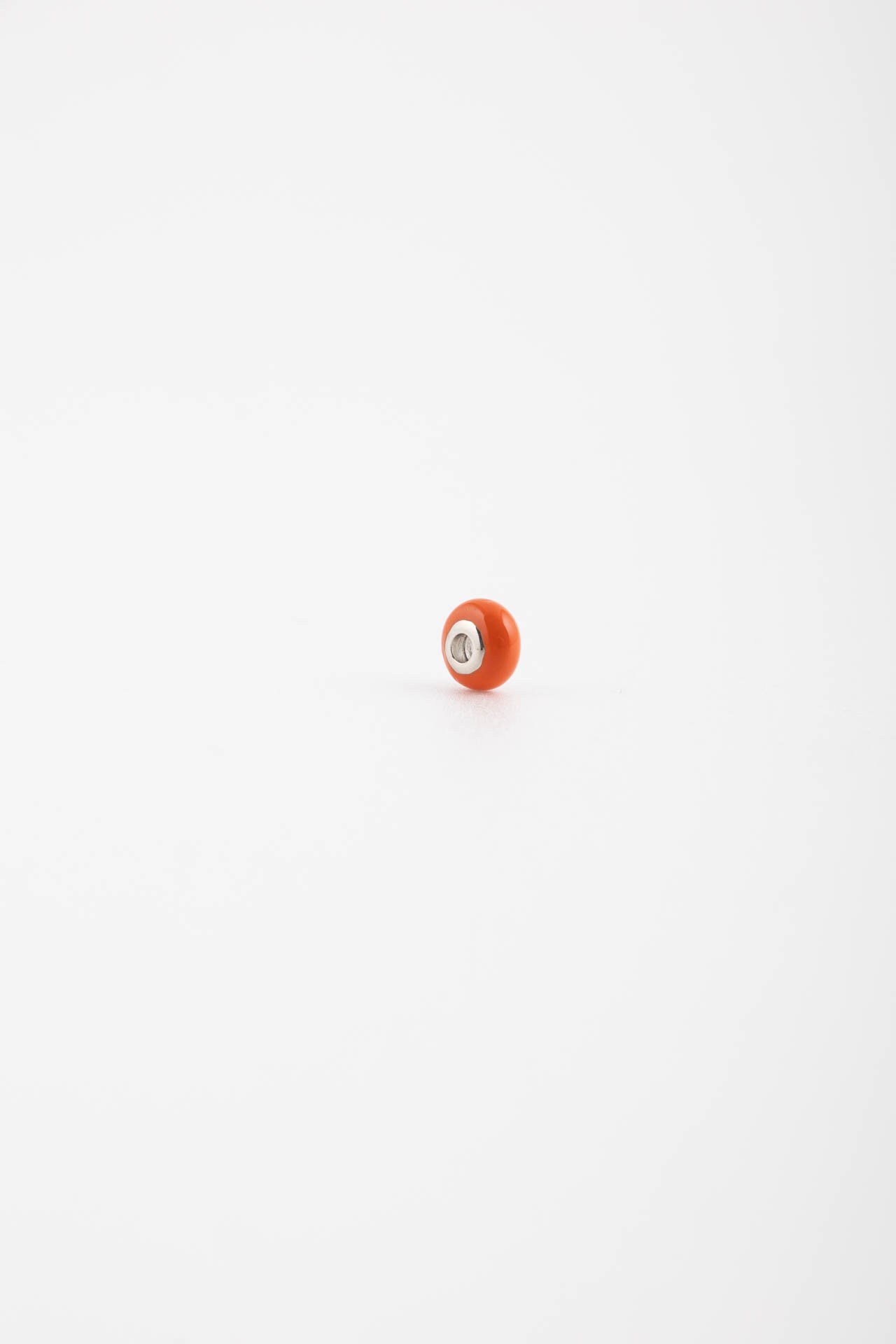 Charm acciaio arancio